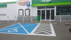Malowanie pasów drogowych