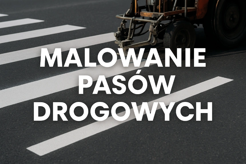 Malowanie pasów drogowych